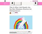 https://medium.com/ This Is Why Cold Emails Are the Best Business Practice for Entrepreneurs. 