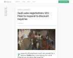 https://blog.close.io/ SaaS sales negotiations 101: How to respond to discount inquiries https://blog.close.io/ SaaS sales negotiations 101: How to respond to discount inquiries