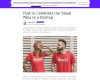 https://medium.dave-bailey.com/ Cómo y cuando celebrar en un Startup. "How to Celebrate the Small Wins in a Startup." https://medium.dave-bailey.com/ Cómo y cuando celebrar en un Startup. "How to Celebrate the Small Wins in a Startup."