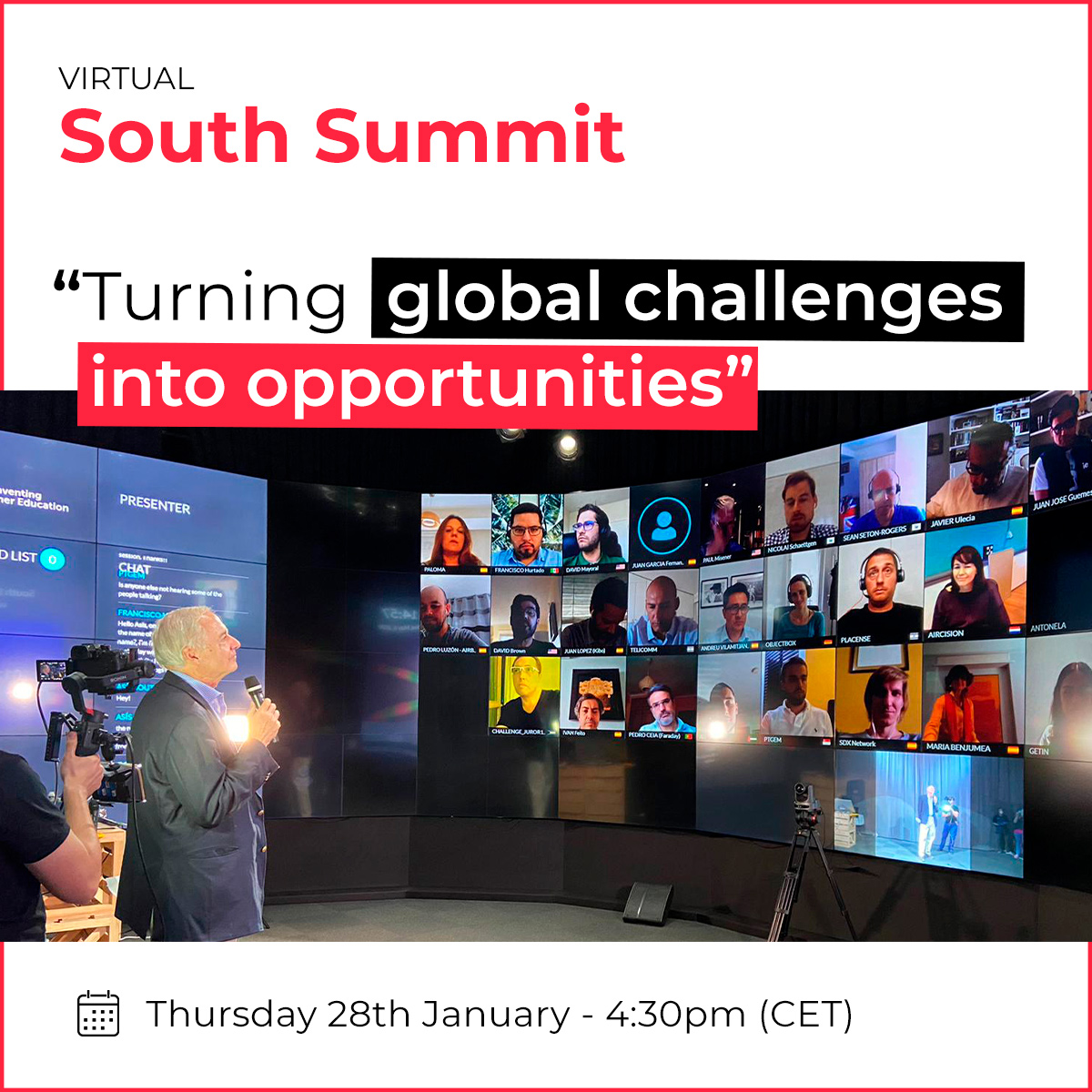 TURNING GLOBAL CHALLENGES IN OPPORTUNITIES January 28th - 4:30 PM (CET)
