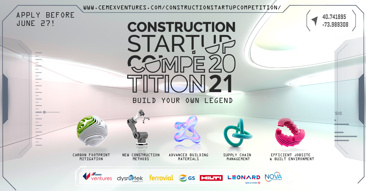 NO TE LO PUEDES PERDER! CONSTRUCTION STARTUP COMPETITION 2021!!!!